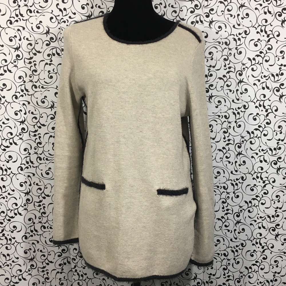 Nic + Zoe Beige pullover sweater - Picture 1 of 6